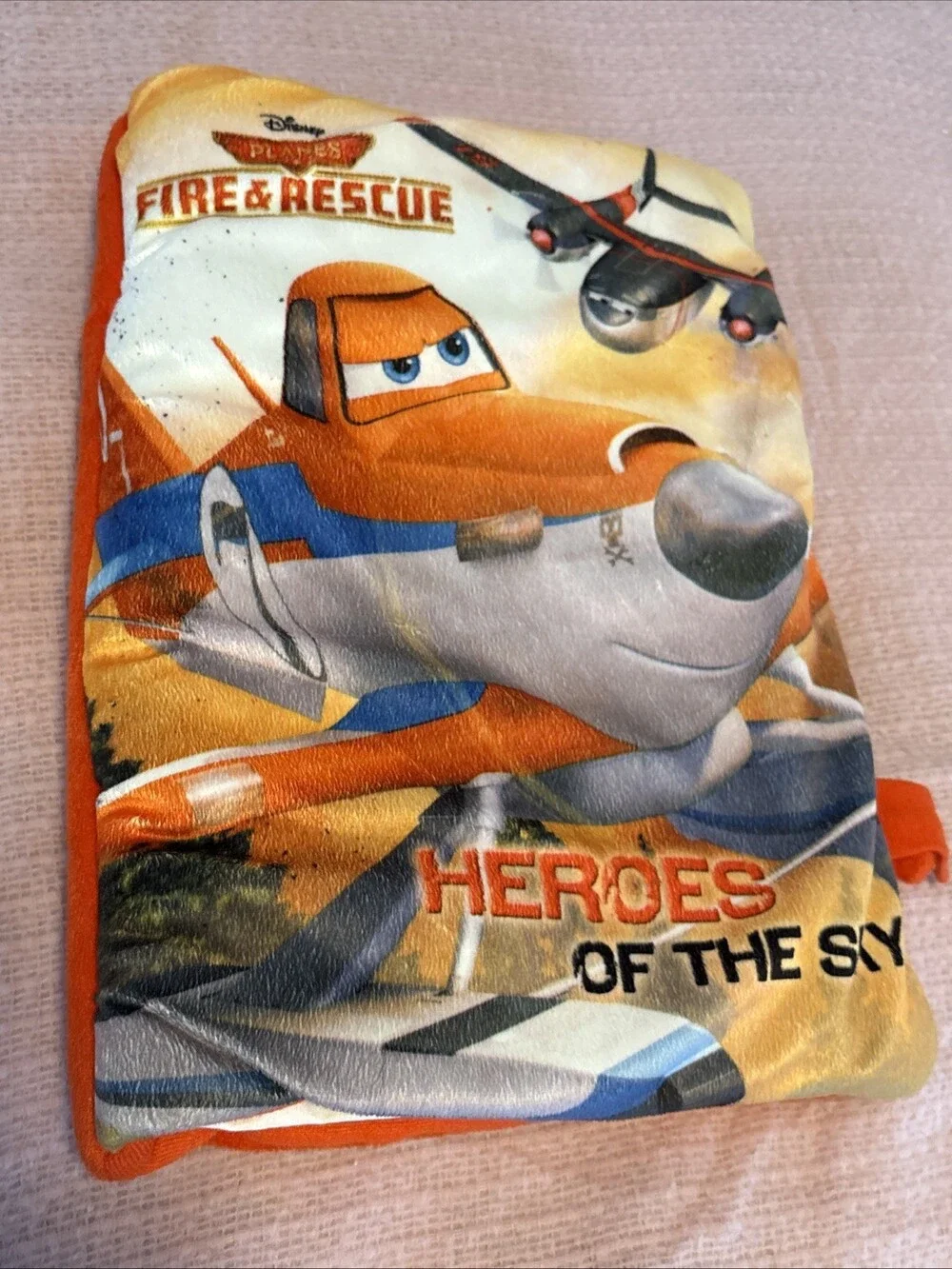 Disney Planes Fire & Rescue Heroes Of The Sky Large Pillow 14” Plush Book
